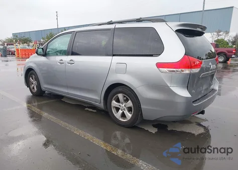 2012 Toyota Sienna Le V6 8 Passenger from USA, damaged, VIN 5TDKK3DC7CS234937